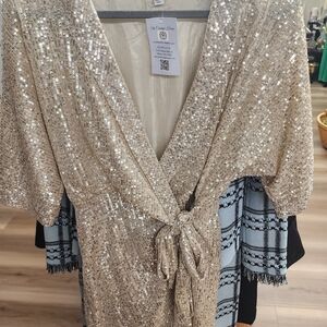 She + Sky Elegant Cream Dress